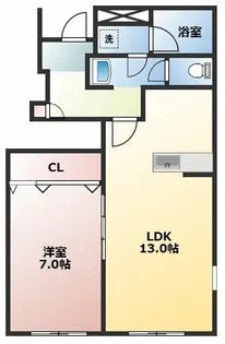 アスピリアサミューゼ【1階】の間取り