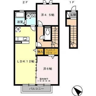 エスペランサ【2階】の間取り