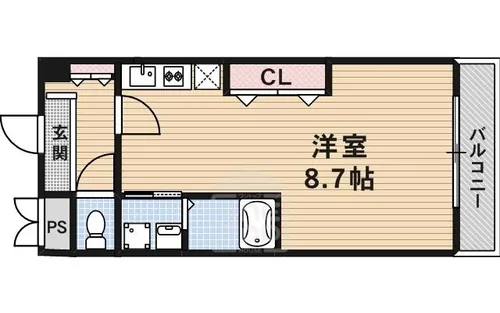フェリーズ茨木【8階】の間取り