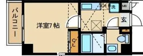 ラフォーレ東野田【8階】の間取り