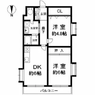 HACHIBUSE六甲【4階】の間取り