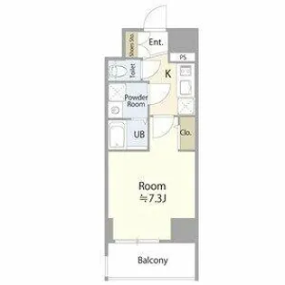 エスリード大須アヴェニュー【4階】の間取り