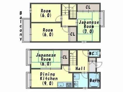 グリーンガーデン8号棟【1階】の間取り