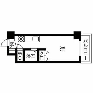 メゾンクレスト元町【102号室】の間取り