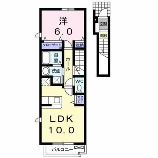 ウェルグリーン【2階】の間取り