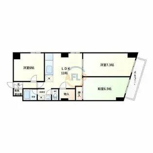 ヒルブリッジヒルNo.1【3階】の間取り