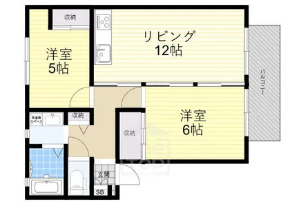 メゾンルミエール【1階】の間取り