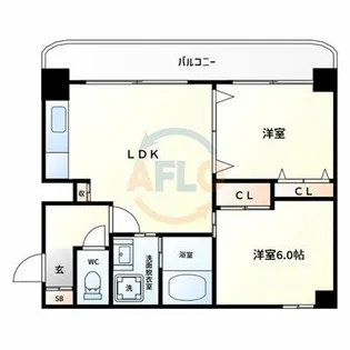 グローリーヨシダ【7階】の間取り