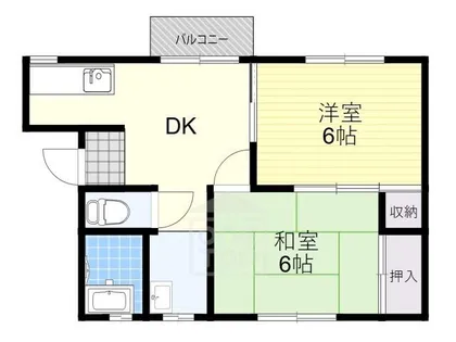 三島ハイツ【1階】の間取り