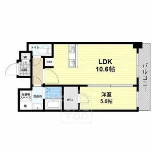 gm kishibe【6階】の間取り