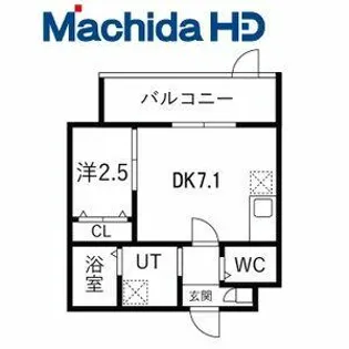 シーエムシス【3FE号室】の間取り