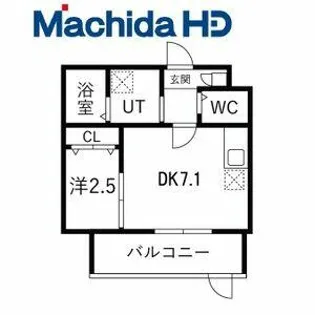 シーエムシス【4FB号室】の間取り
