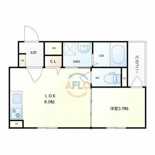 センチュリー昭和町【3階】の間取り