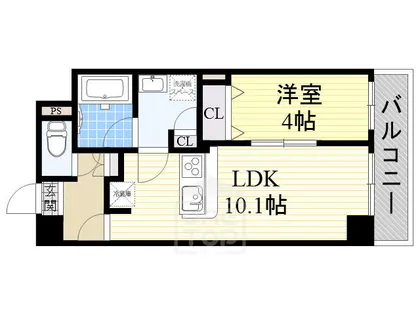 中条プレイス【3階】の間取り