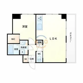 ISハイツ新大阪【7階】の間取り