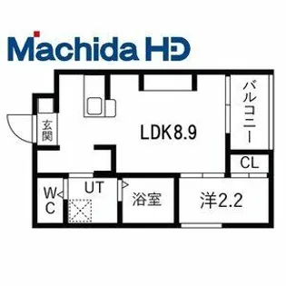 若松町エヌエム・キャトフ・ヴァン・ディズヌフ【3FE号室】の間取り
