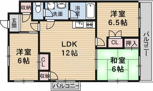 ゼンコウコーポラス5【2階】の間取り