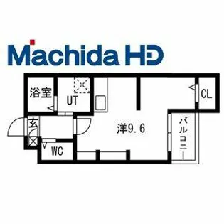 九間町シーエム・サンク【2FA号室】の間取り
