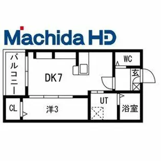 九間町シーエム・サンク【2FC号室】の間取り