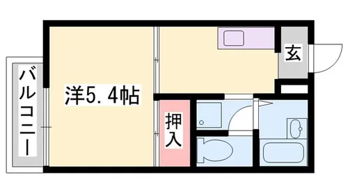 ヴィラカメリアB棟【203号室】の間取り