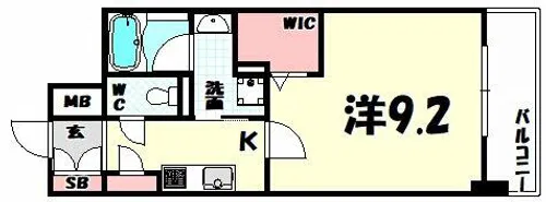 L ISOBE三宮【12階】の間取り