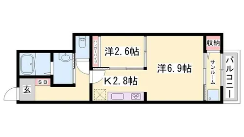 ドマーニ・M 1【104号室】の間取り