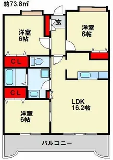 アンジェロポストⅡ【5階】の間取り