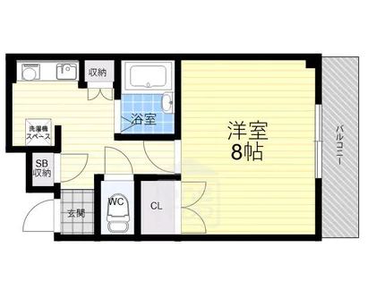 クリヨン千里北【2階】の間取り