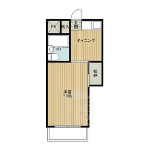 第33マンション【1階】の間取り