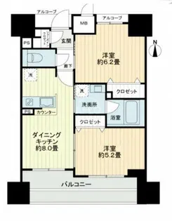 エステムプラザ本町クロス【11階】の間取り