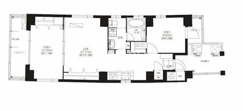 ニューガイア天神北【3階】の間取り