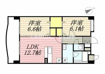 ナウヴィレッジ港【3階】の間取り
