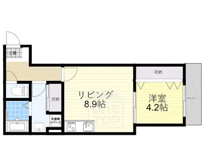 アート高槻【2階】の間取り