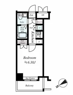 サヴォイレジェント【7階】の間取り