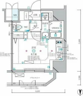 ディアレイシャス名古屋浄心Ⅱ【14階】の間取り