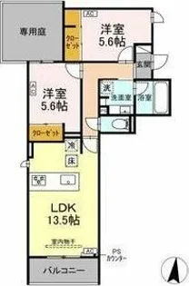グラシア広路本町【1階】の間取り