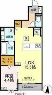 グラシア広路本町【1階】の間取り