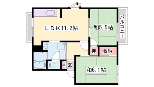 O・Bハイツ【2階】の間取り