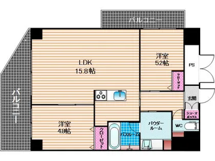 パレフェリシア【703号室】の間取り