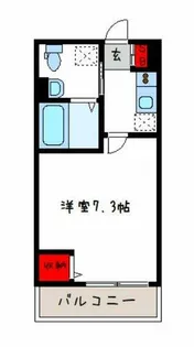 パラドール大蓮東【101号室】の間取り