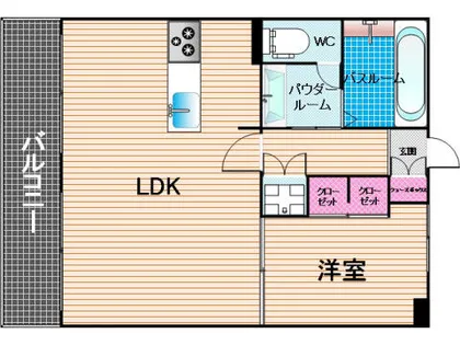 篠隈ビル【408号室】の間取り