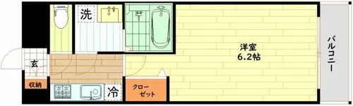 エスリードレジデンス大阪福島シティウエスト【4階】の間取り