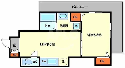 BJ.アマデウス【6階】の間取り
