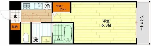 エスリードレジデンス大阪福島イースト【10階】の間取り