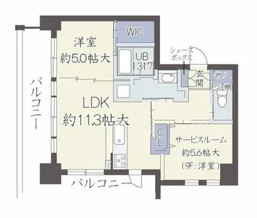 Cinq Stelle【4階】の間取り