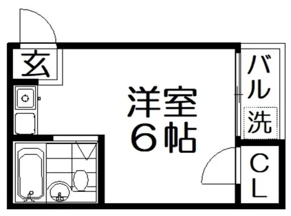 清水マンション【1階】の間取り