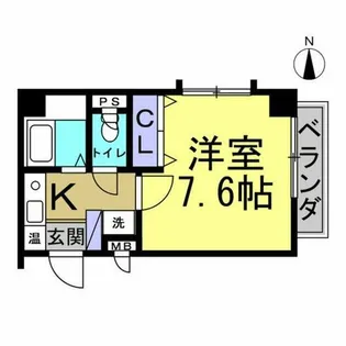 メゾンサカエ【5D号室】の間取り