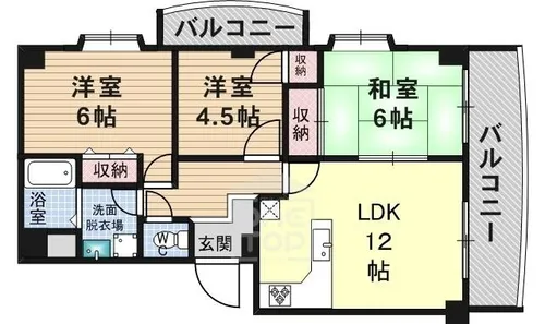 メゾン・ド・プレジール1【3階】の間取り