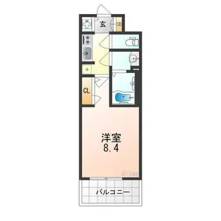 S-RESIDENCE堺浜寺axial【4階】の間取り