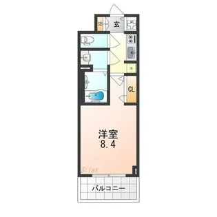 S-RESIDENCE堺浜寺axial【5階】の間取り